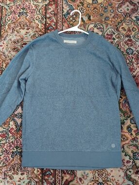 Outerknown Hightide Crewneck Sweatshirt in Heather Blue